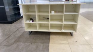 Large White Shelving Display Unit