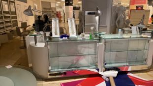 Clinique Bespoke L Shaped Servery And Display Counter