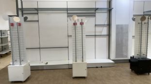 Mobile Sunglasses Rack With Mirrors