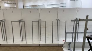 Double Sided White Partitioned Display Unit