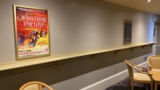 Brass Effect Advertising Frame X3