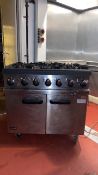 Lincat 6 Burner Range with Oven