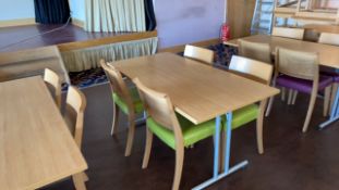 Wooden Foldable Table With Metal Legs