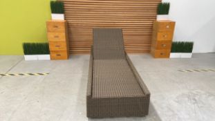 Westminster Outside Rattan Sun Lounger