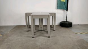 Side Table with Drawer - Grey Gloss Finished x3