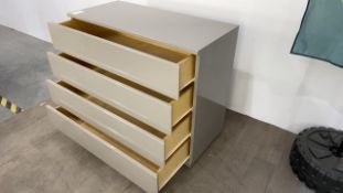 Chest Of Drawers - Gloss Grey