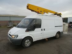 Ford Transit cherry picker scissor lift access platform van mount mounted