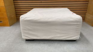 Cream Low Level Pouffe