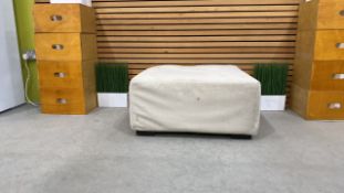 Cream Low Level Pouffe