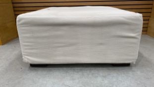 Cream Low Level Pouffe