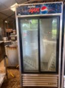 Double door Pepsi Max bottle fridge