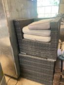 Two single seat Rattan chairs