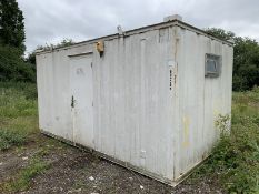 16ft Portable Storage Container Drying Room Anti Vandal Steel Cabin Office