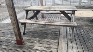 Outdoor A-Frame Picnic Table
