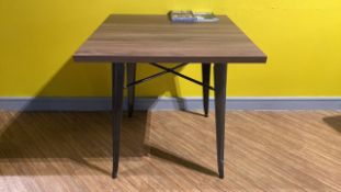Walnut Effect Table