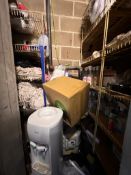 Contents of storage cleaning cupboard