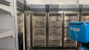Foster EcoPro G2 2 Glass Door 1350Ltr Cabinet Fridge