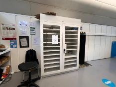 Large display cabinet with yale touch lock device