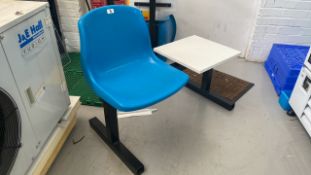 Plastic Chair with Table