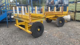 Bradshaw twin axle stillage trailer