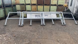 Sectional pedestrian safety barrier x5