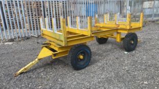 Bradshaw twin axle stillage trailer