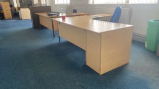 Desk Unit X2 with Office Chair X2