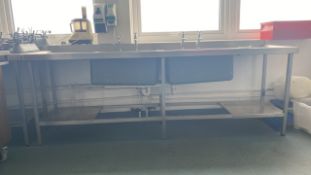 Stainless Steel Double Sink Unit