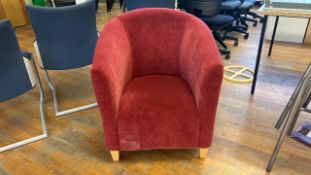 Velvet Tub Chair X1