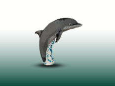 Large Dolphin Lego Statue