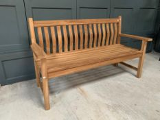 SOLID TEAK OUTDOOR WOODEN JAVA BENCH