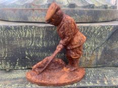 CAST IRON GOLF PLAYER