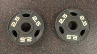 5Kg Bumper Weight Plate X2