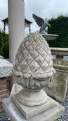 Pair Of Large Cast Stone Gate Posts