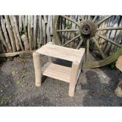 Unpolished Bamboo Side Table