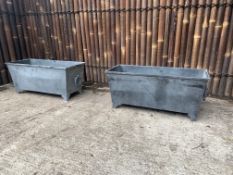 Quality new Matching pair Classic Ornate Steel Planters