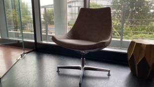 Pleather Swivel Chair X2