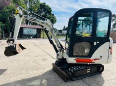 Bobcat 322 Tracked Excavator C/W Expanding Tracks & 2 X Bucket