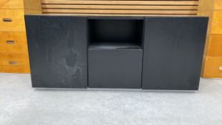 Black Wooden TV Stand