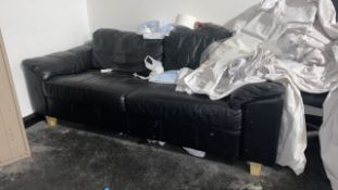 Pleather Sofa