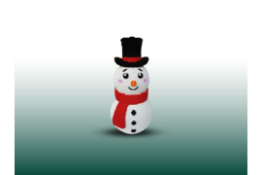 Large Snowman Plastic Brick Statue
