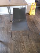 Grey Chairs With Metal Legs x4