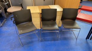 Black Plastic Chair X4