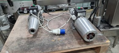 2x Spagni aluminium foil tamper seal machines