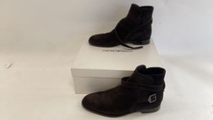 Emporio Armani Delave Cow Suede Boots