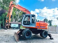 Fiat- Hitachi Ex135w Wheeled Excavator C/W Quick Hitch And Bucket
