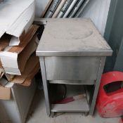 Stainless steel serving counter