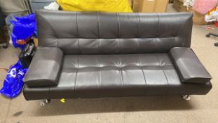 Pleather Sofa Bed