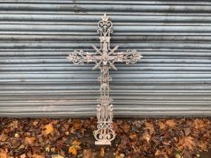 Antique Heavy Ornate Iron Cross