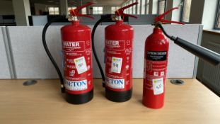 Lot Of 3 Fire Extinguishers